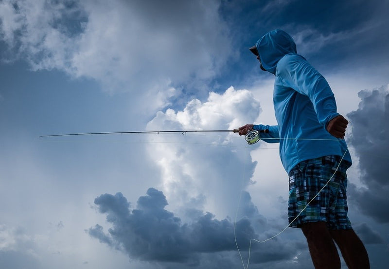 How important is it to quickly present the fly to saltwater fish?