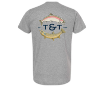 Thomas & Thomas Rods & Accessories - T&T Trout Tee: Heather Grey