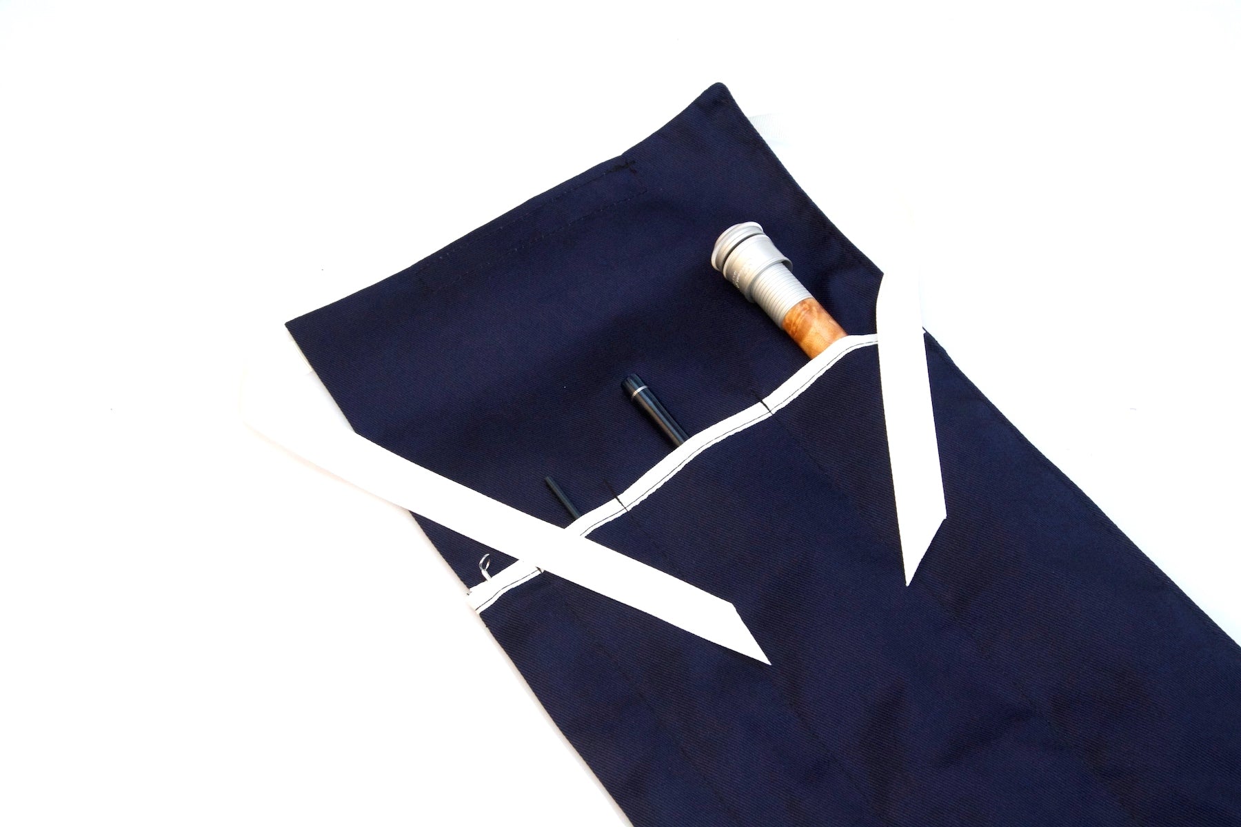 Navy Fold-over Rod Sock