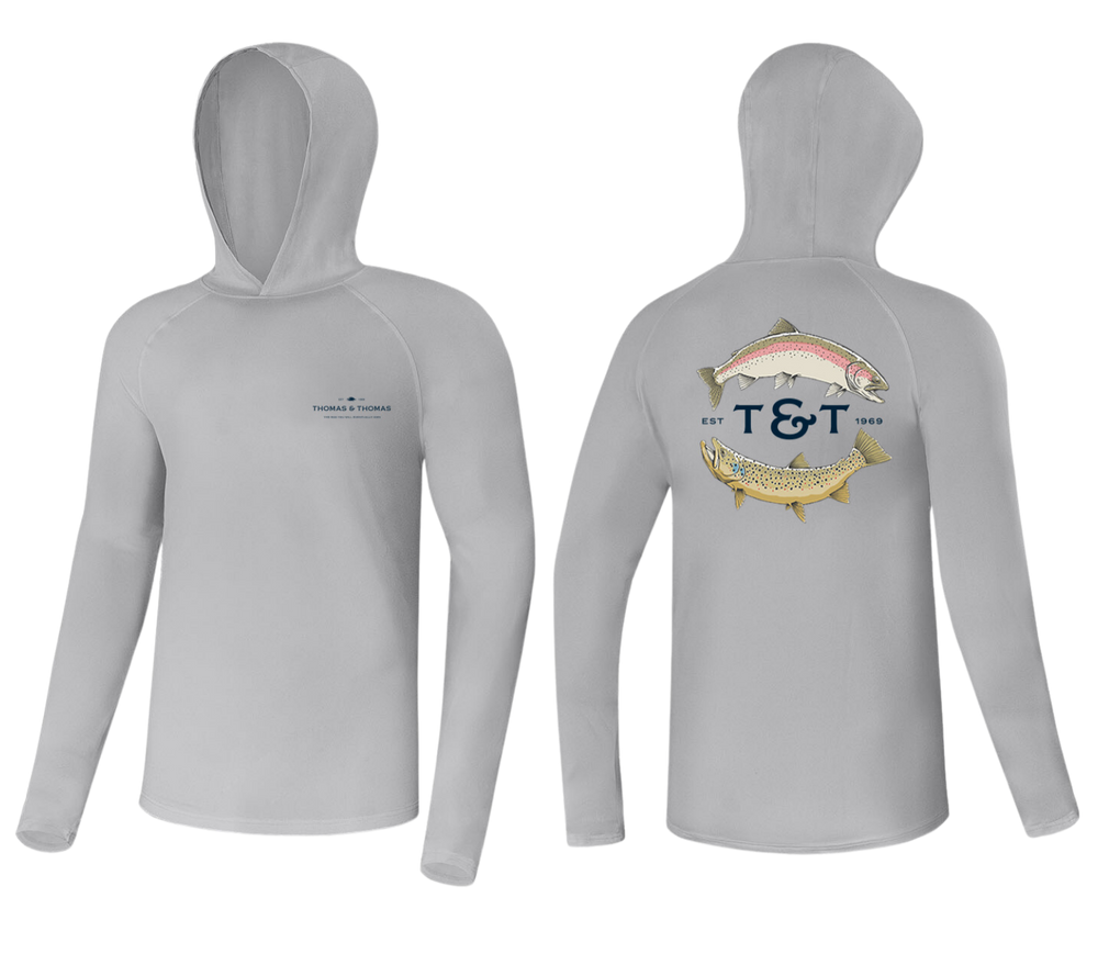 Tech Hoody: Trout Artist Series - Steel Grey