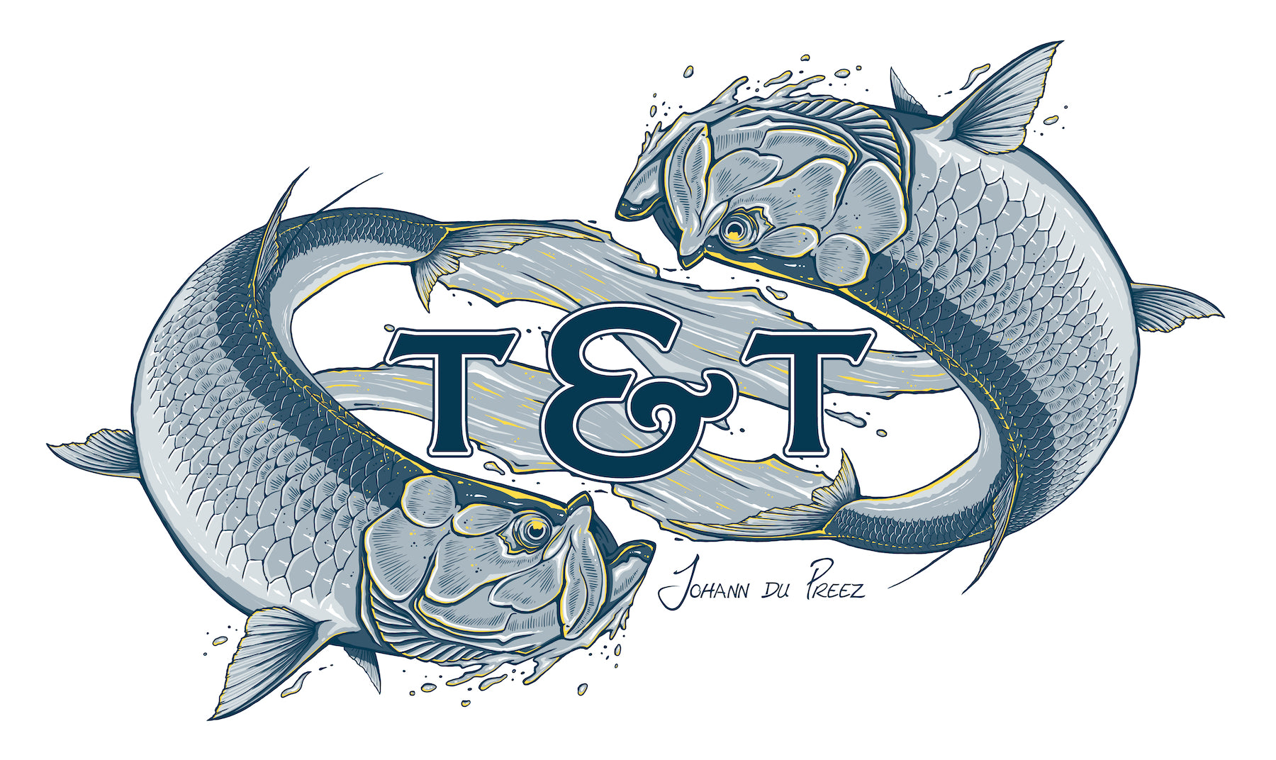 T&T Tech Hoody: Tarpon Artist Series - Sea Mist
