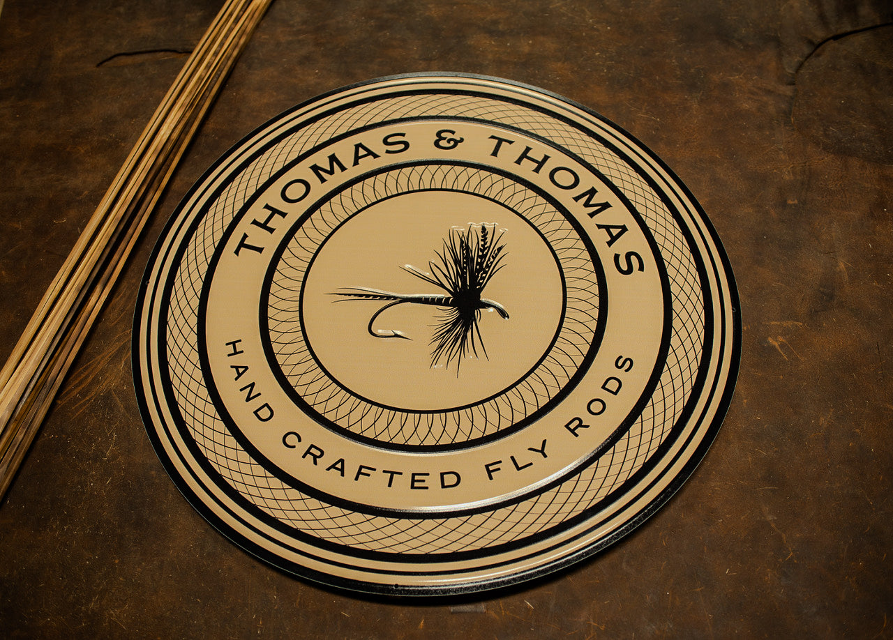 T&T Embossed Metal Sign- Classic, Tarpon, Dry Fly