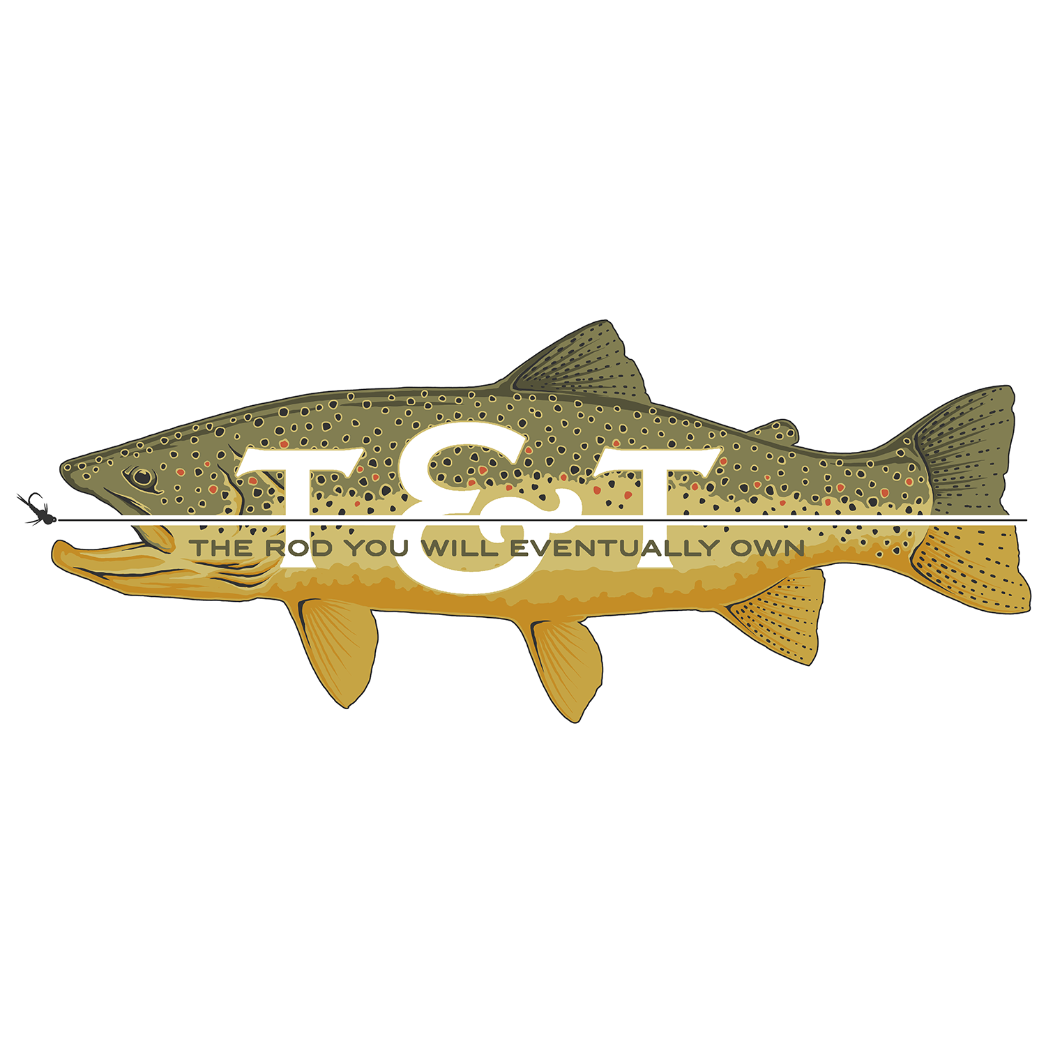 Tech Hoody: Trout Artist Series - Moss Green