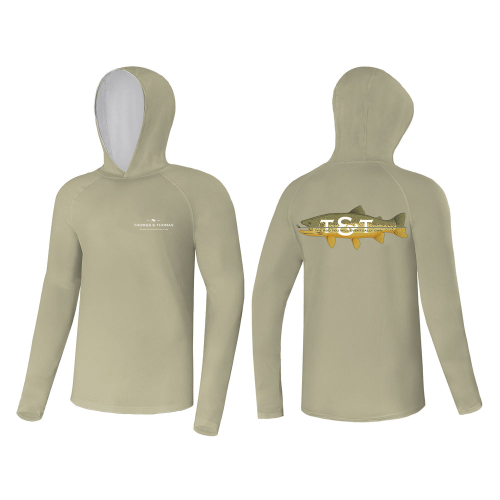 Tech Hoody: Trout Artist Series - Moss Green