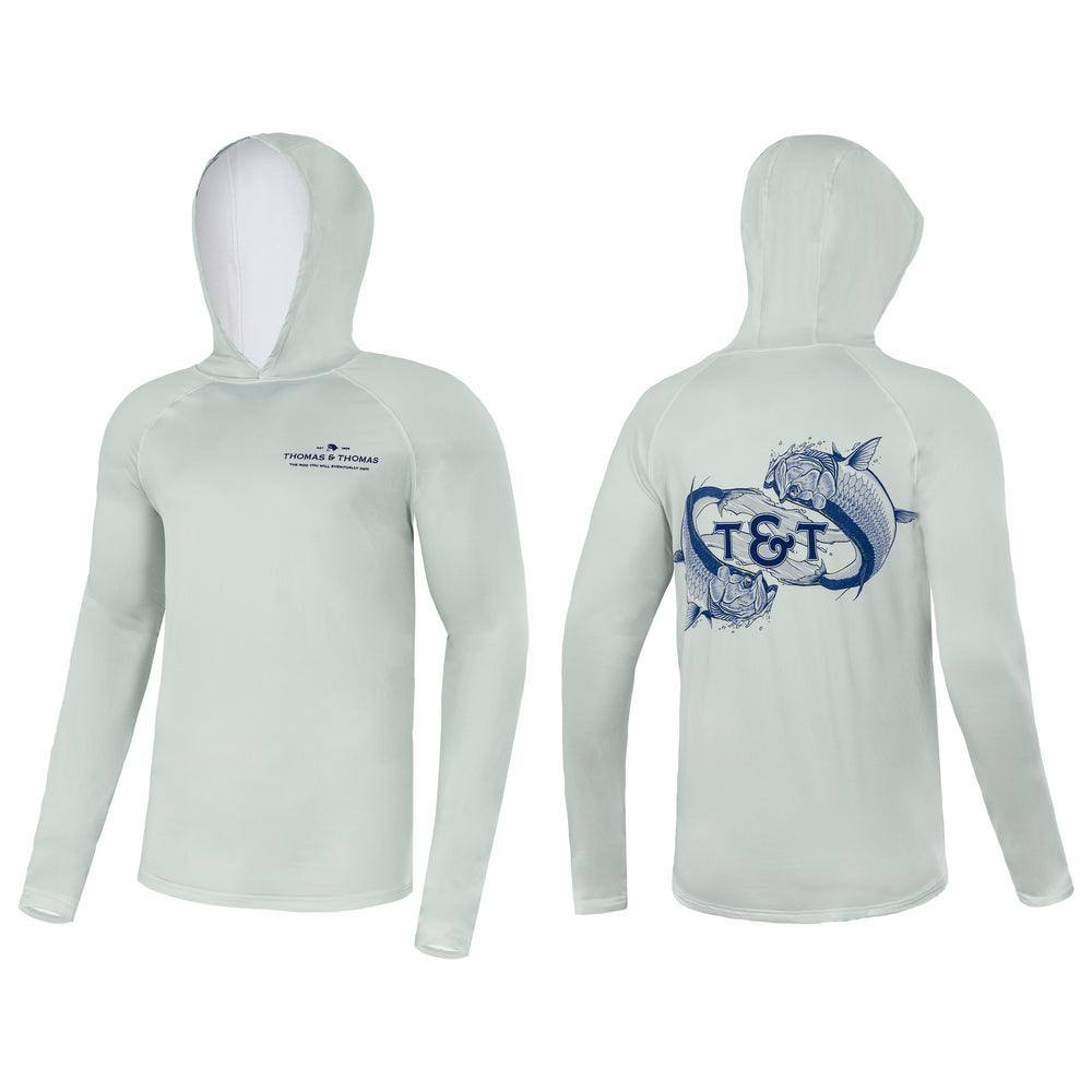 T&T Tech hoody shown front and back.