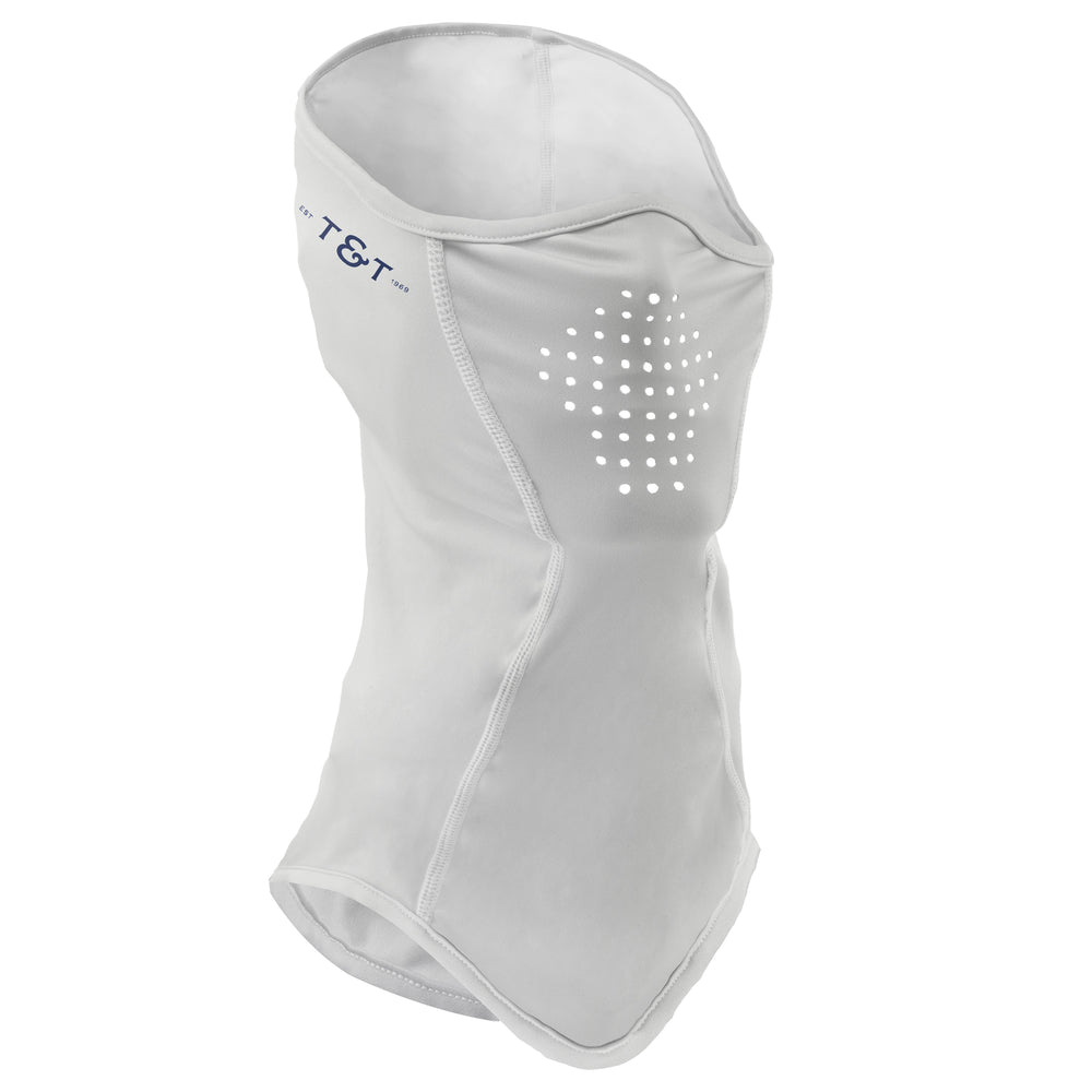 The Tech Gaiter with T&T logo and ventilation holes.