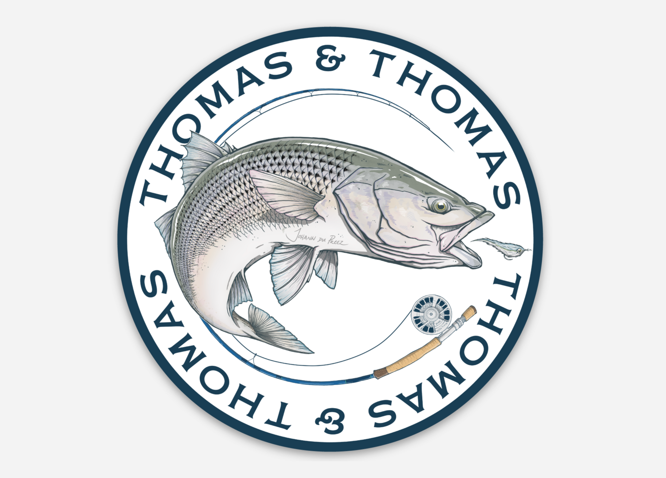 Thomas and Thomas  Striped Bass Sticker – Thomas & Thomas