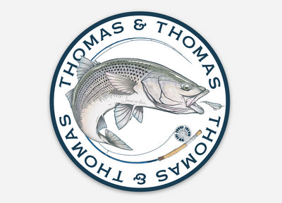 Thomas & Thomas Rods & Accessories - -NEW- T&T Striped Bass Sticker
