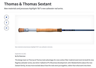 Screenshot of a Thomas & Thomas Sextant Product Listing