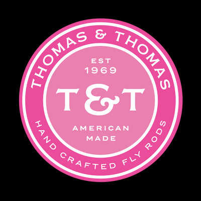 Thomas & Thomas Rods & Accessories - - NEW - Pink T&T Badge Sticker