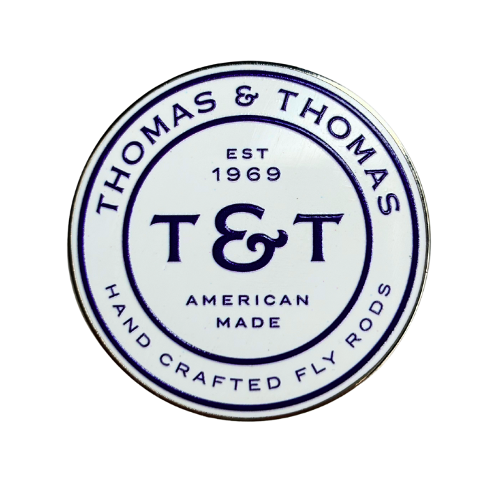 Thomas & Thomas Rods & Accessories - -NEW- T&T White Badge Pin