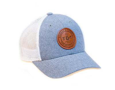 Leather Badge T&T Trucker Hat