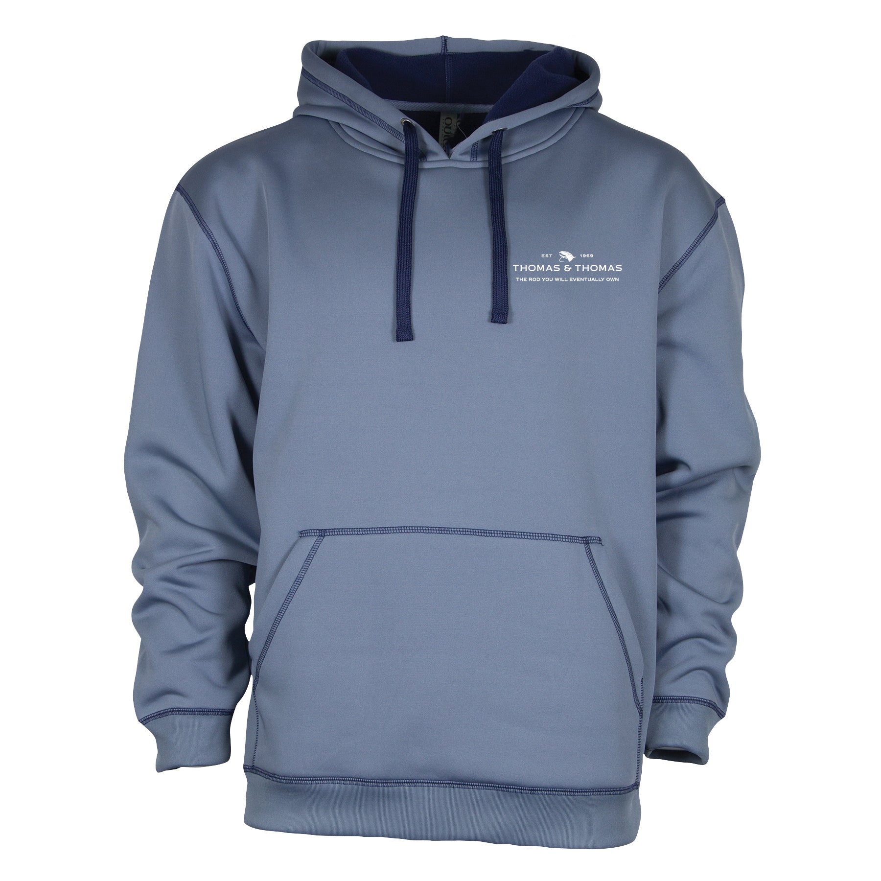 Thomas & Thomas | Steel Blue Transit Hoody Thomas & Thomas | Steel Blue Transit Hoody