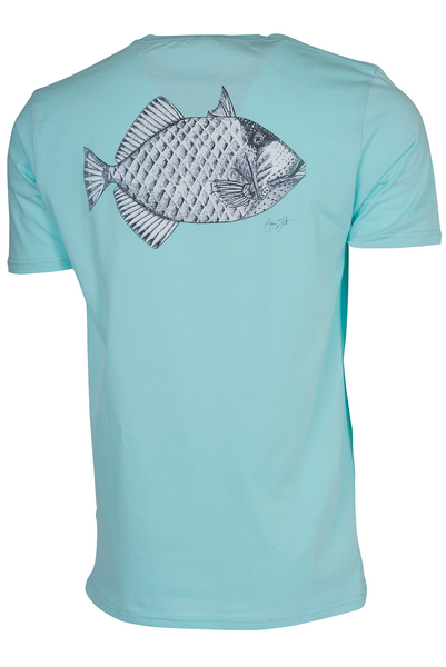 Moustache Triggerfish T-Shirt - Seafoam – Thomas & Thomas