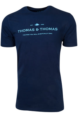 Thomas & Thomas Rods & Accessories - Thomas & Thomas TRYWEO T-Shirt - Hunter Green - Navy Blue