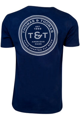 Thomas & Thomas Rods & Accessories - T&T Signature Pocket T-Shirt - Navy Blue