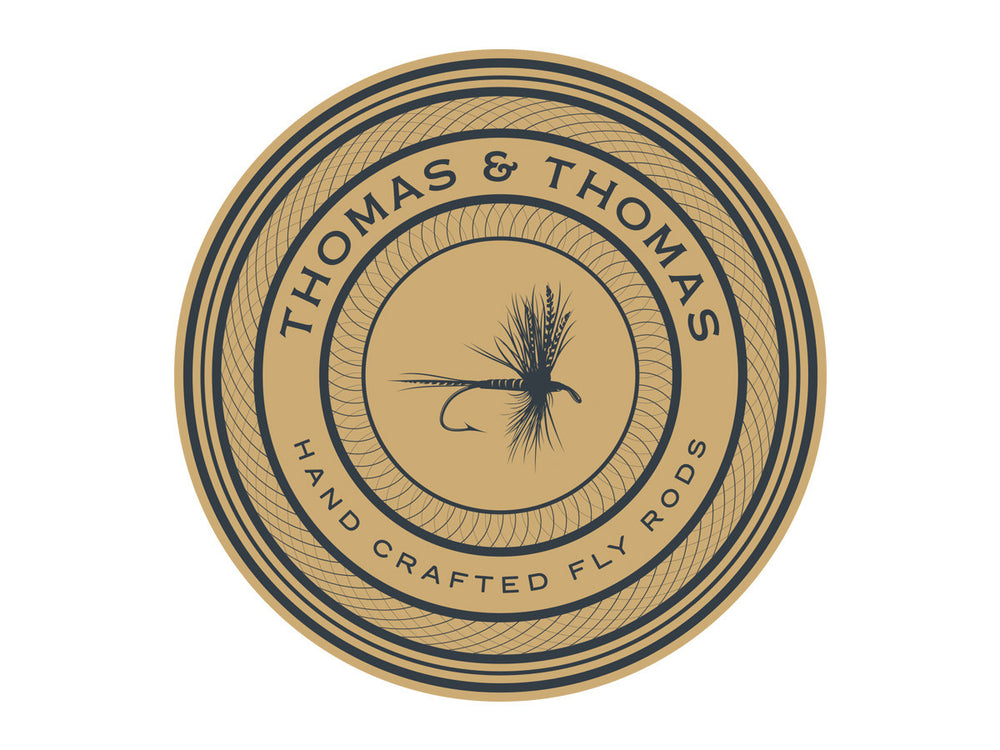 Thomas and Thomas round dry fly decal