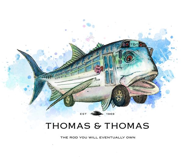 Thomas & Thomas Rods & Accessories - GT BUS Sticker